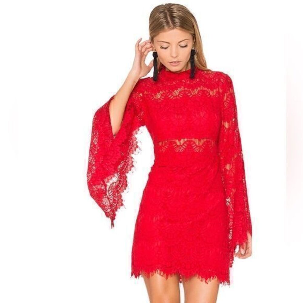 MinkPink Drama Queen Lace Cocktail Dress